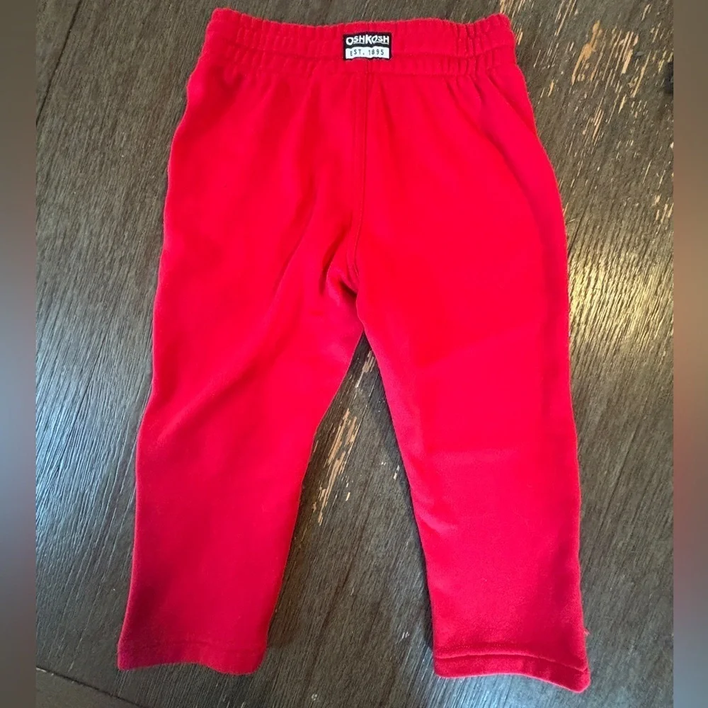 OshKosh B'gosh 3T Red & Black Joggers-excellent condition. Can go with anything! - Picture 8 of 8